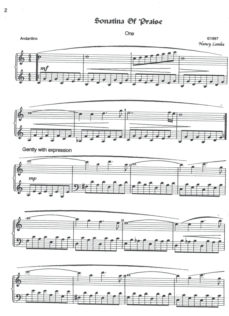Preview of Sonatina of Praise